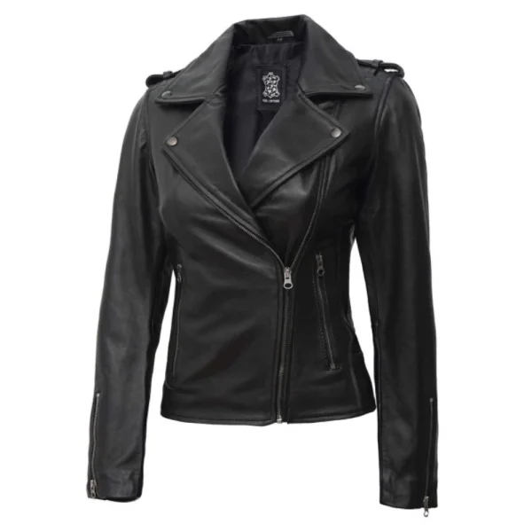 frauen-lederjacke-biker-schwarz-stil