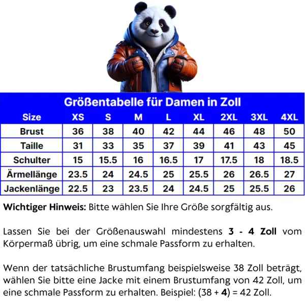 Damen-Lederjacken-Grosentabelle-von-Lederjackengarderobe