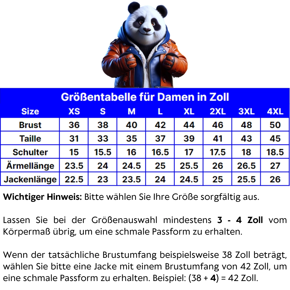 Damen-Lederjacken-Grosentabelle-von-Lederjackengarderobe