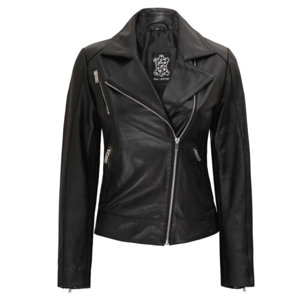 bikerlederjacke-schwarz-frauen-mit-4-taschen