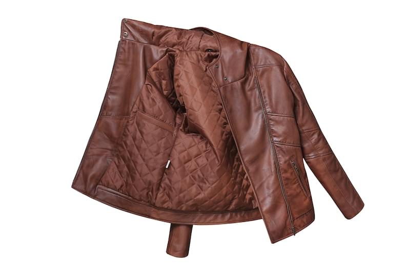 Hochwertige braune Lederjacke mit Kapuze - Image 4