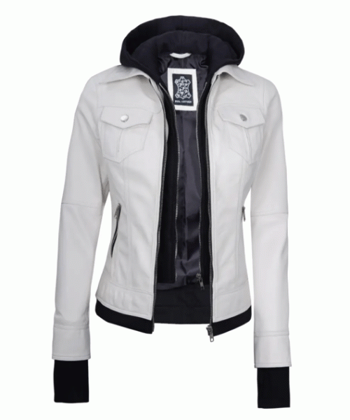 Lederjacke-Mit-Kapuze